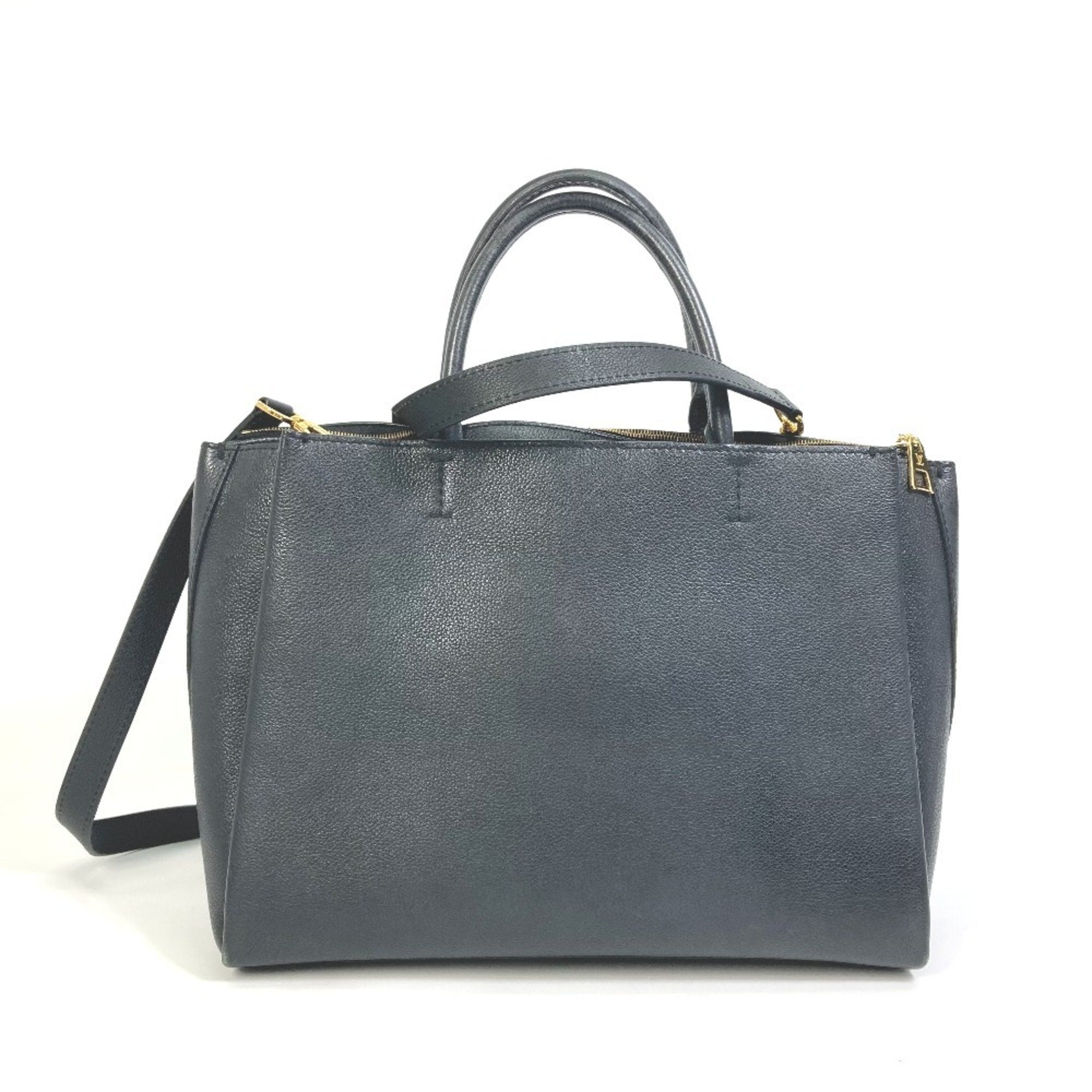 Louis Vuitton Black Leather Tote Bag (Pre-Owned)