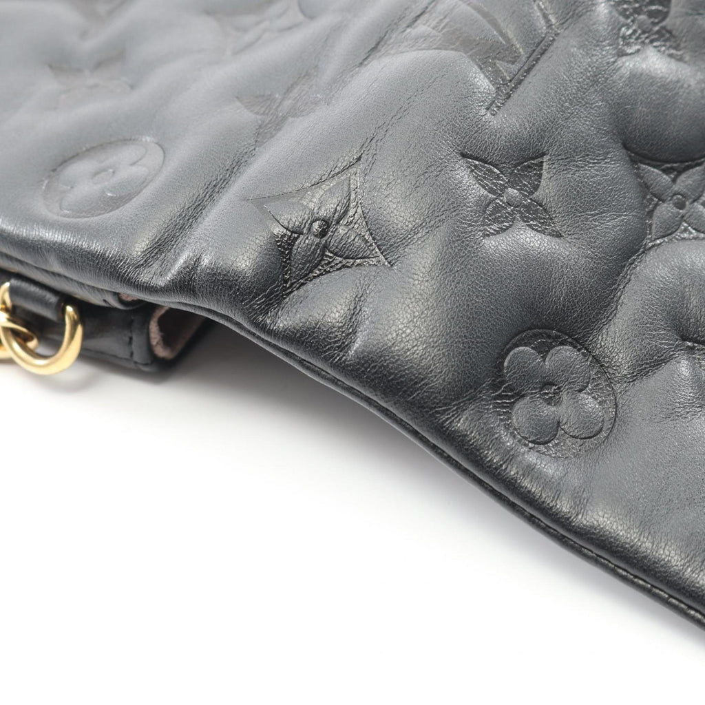 Louis Vuitton Black Noir Leather Shoulder Bag (Pre-Owned)