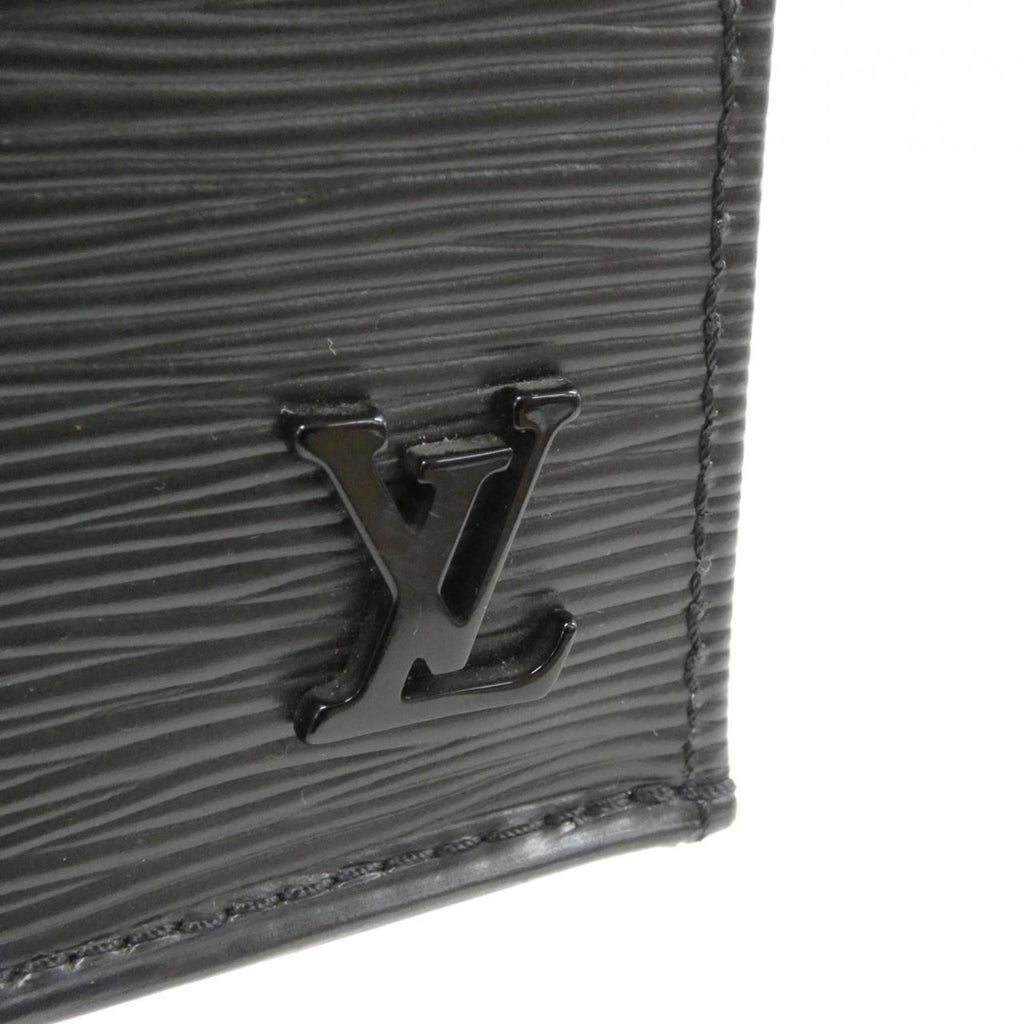 Louis Vuitton Black Leather Handbag (Pre-Owned)