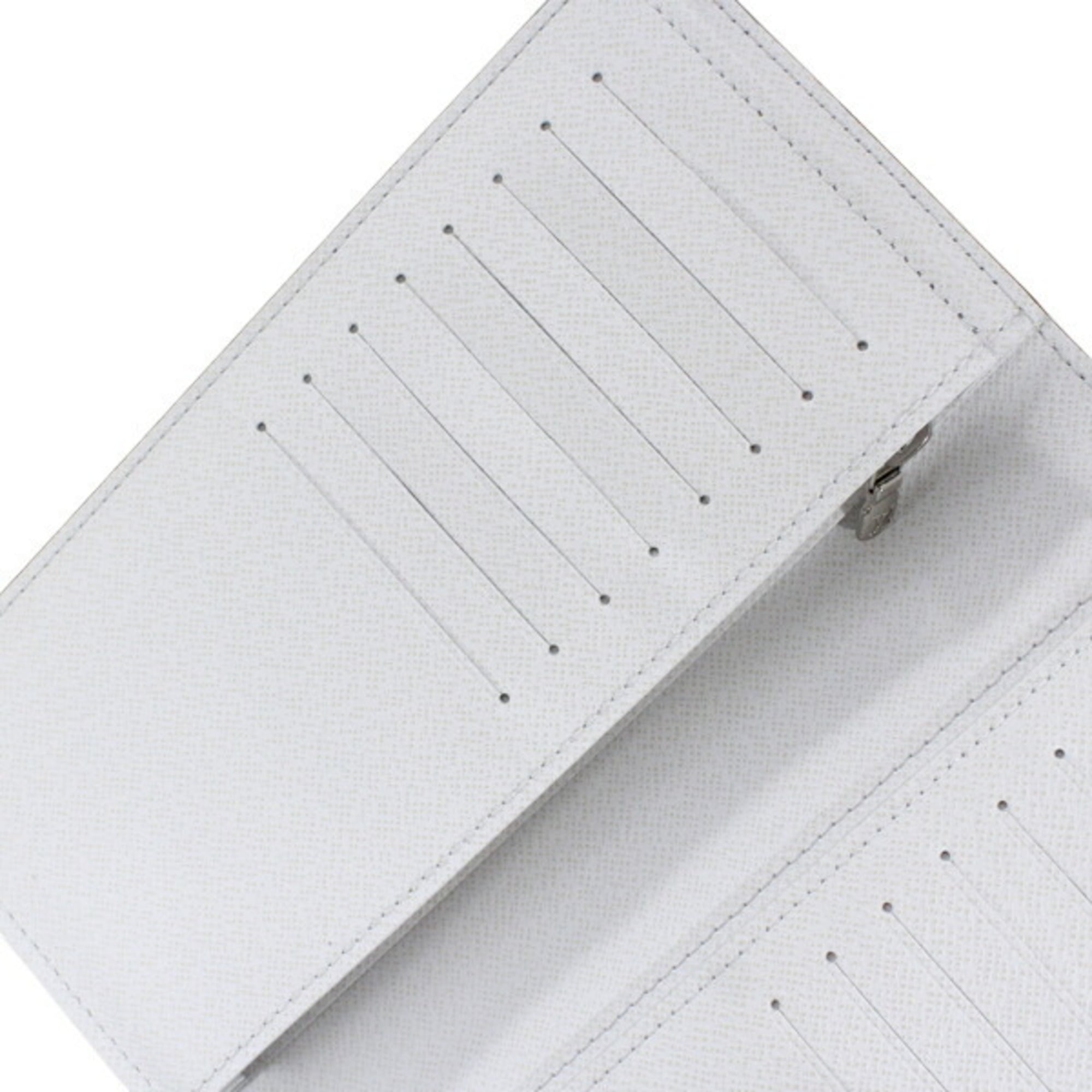 Louis Vuitton Taigarama Blanc White Taigarama Long Wallet (Bi-Fold) (Pre-Owned)