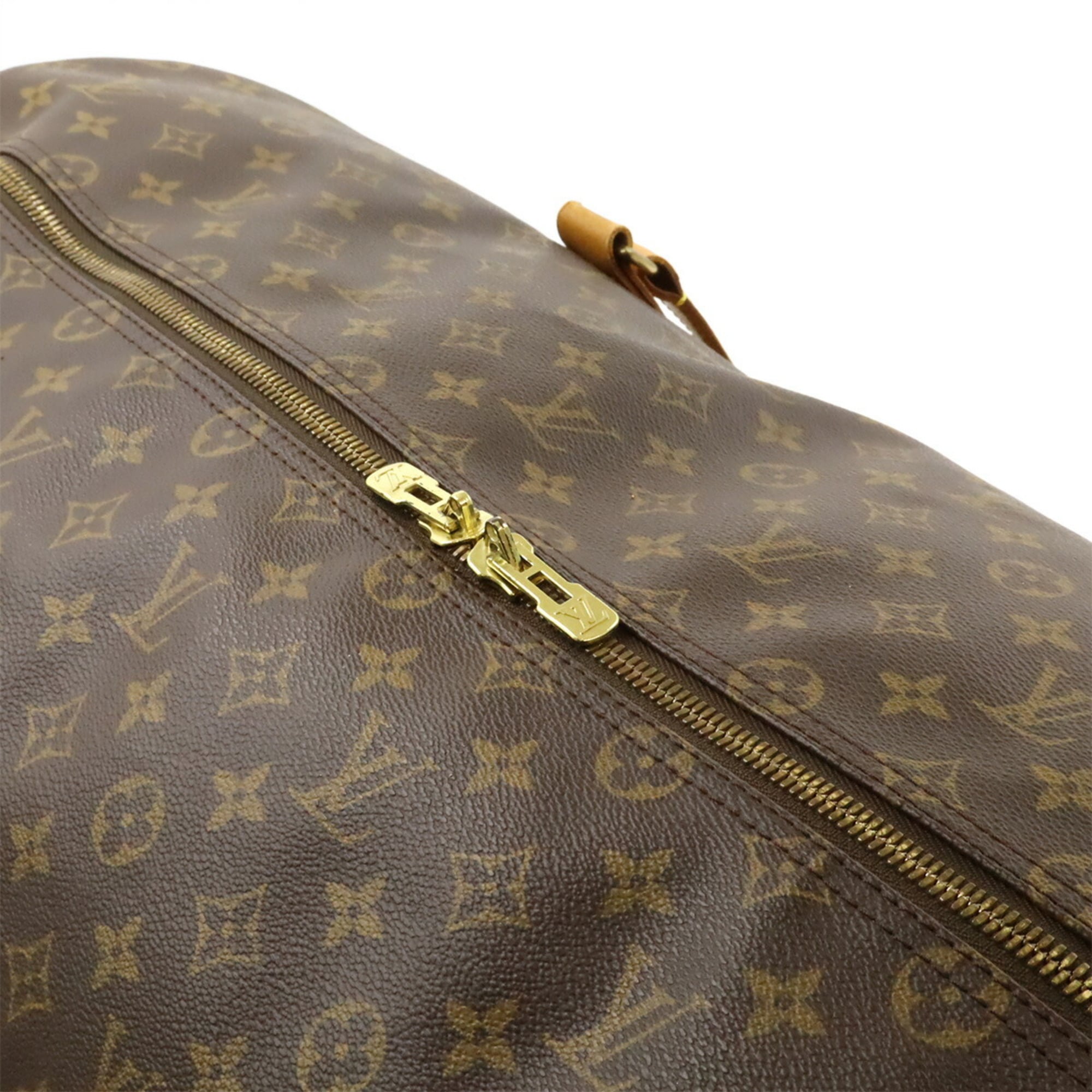 Louis Vuitton Brown Pvc Boston Bag Shoulder Bag (Pre-Owned)