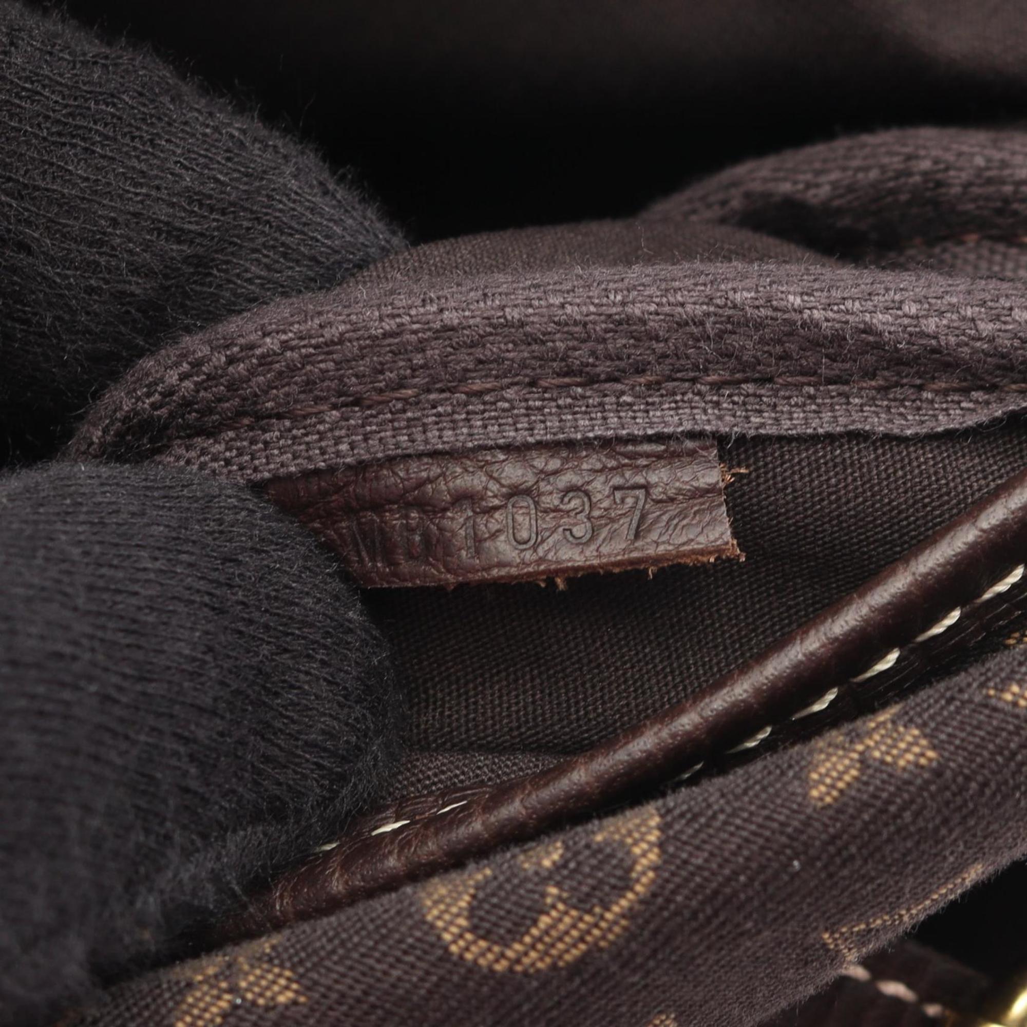 Louis Vuitton Brown Ebene Monogram Mini Lin Shoulder Bag (Pre-Owned)