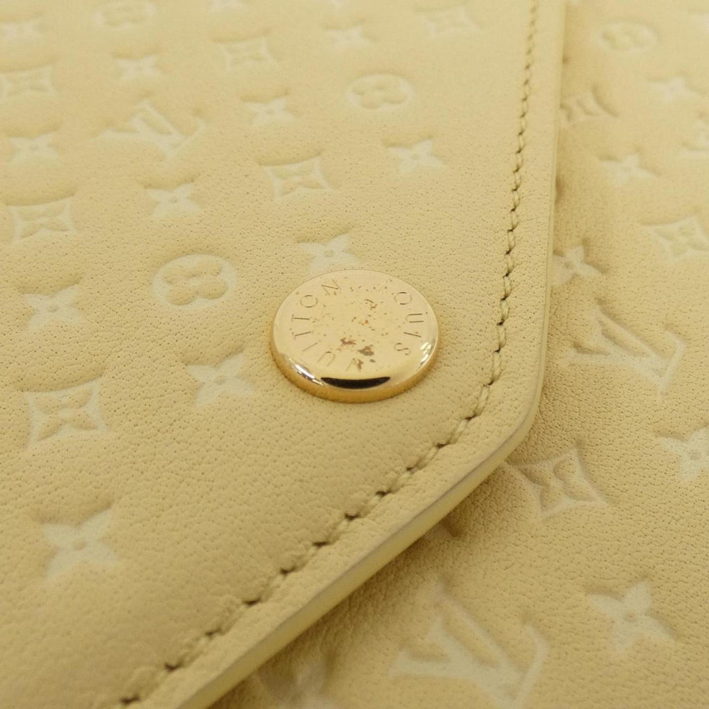Louis Vuitton Jaune Leather Long Wallet (Bi-Fold) (Pre-Owned)