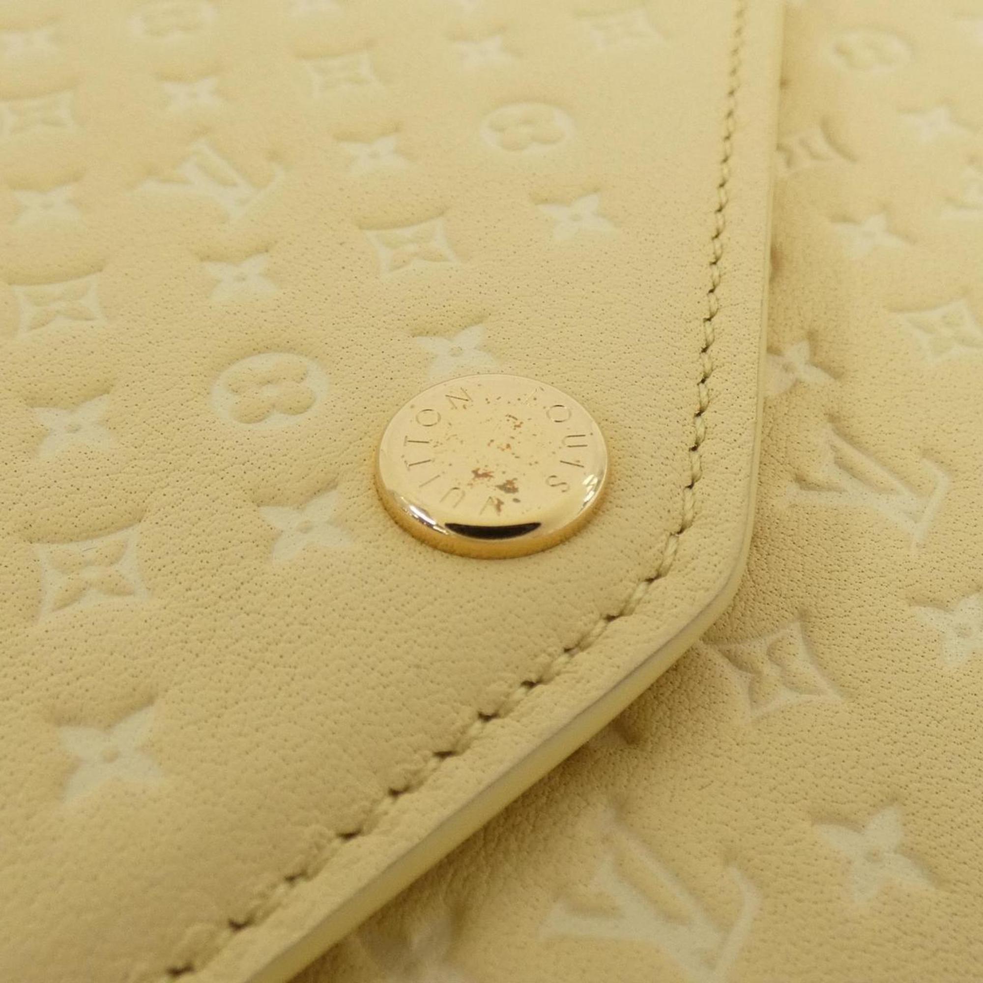 Louis Vuitton Jaune Leather Long Wallet (Bi-Fold) (Pre-Owned)