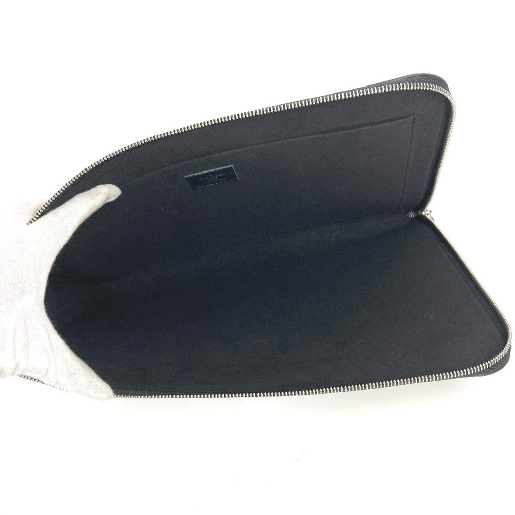 Louis Vuitton Black Yellow Epi Leather Clutch Bag Pochette Pouch (Pre-Owned)