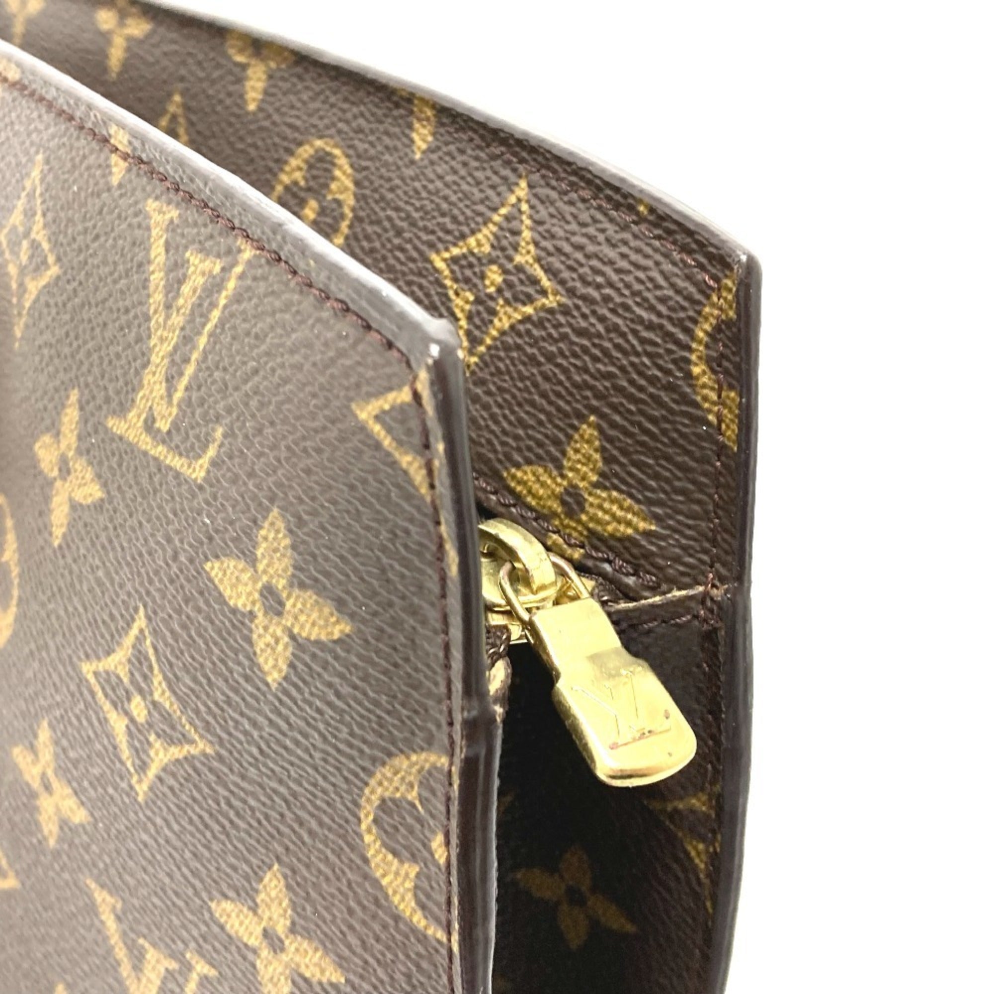 Louis Vuitton Brown Monogram Shoulder Bag Tote Bag (Pre-Owned)