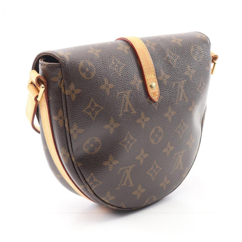 Louis Vuitton Brown Coated Canvas Leather Shoulder Bag (Pre-Owned)