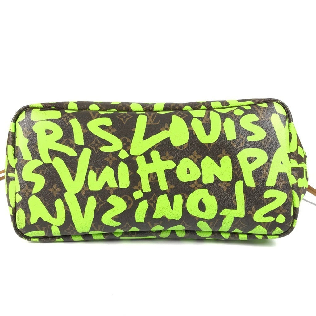 Louis Vuitton Brown Green Vert Monogram Graffiti Shoulder Bag Tote Bag (Pre-Owned)