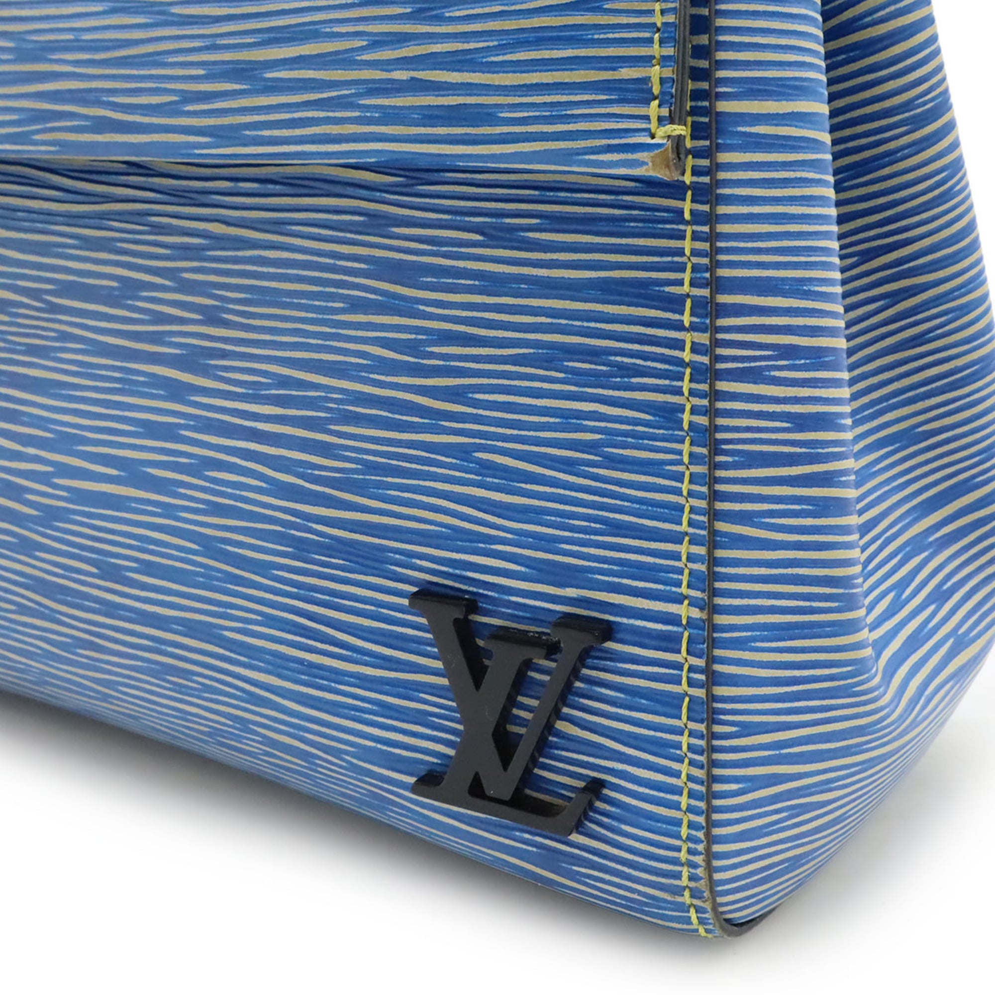 Louis Vuitton Blue Epi Leather Handbag Shoulder Bag (Pre-Owned)