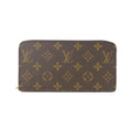 Louis Vuitton Marron Coated Canvas Long Wallet (Bi-Fold) (Pre-Owned)