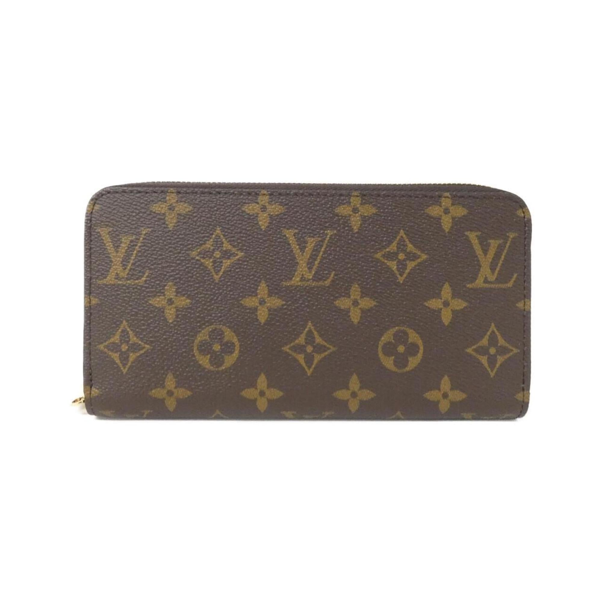 Louis Vuitton Marron Coated Canvas Long Wallet (Bi-Fold) (Pre-Owned)