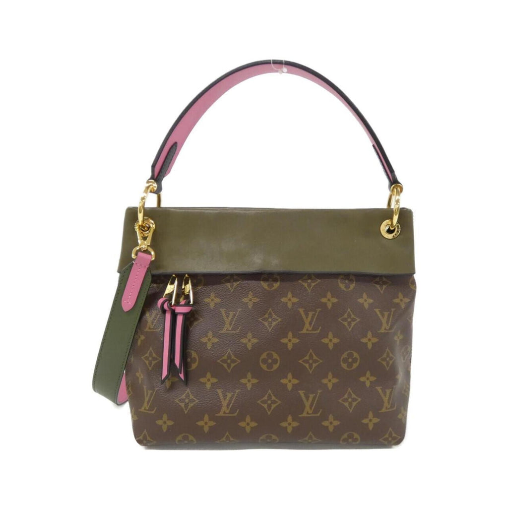 Louis Vuitton Brown Khaki Coated Canvas Shoulder Bag (Pre-Owned)