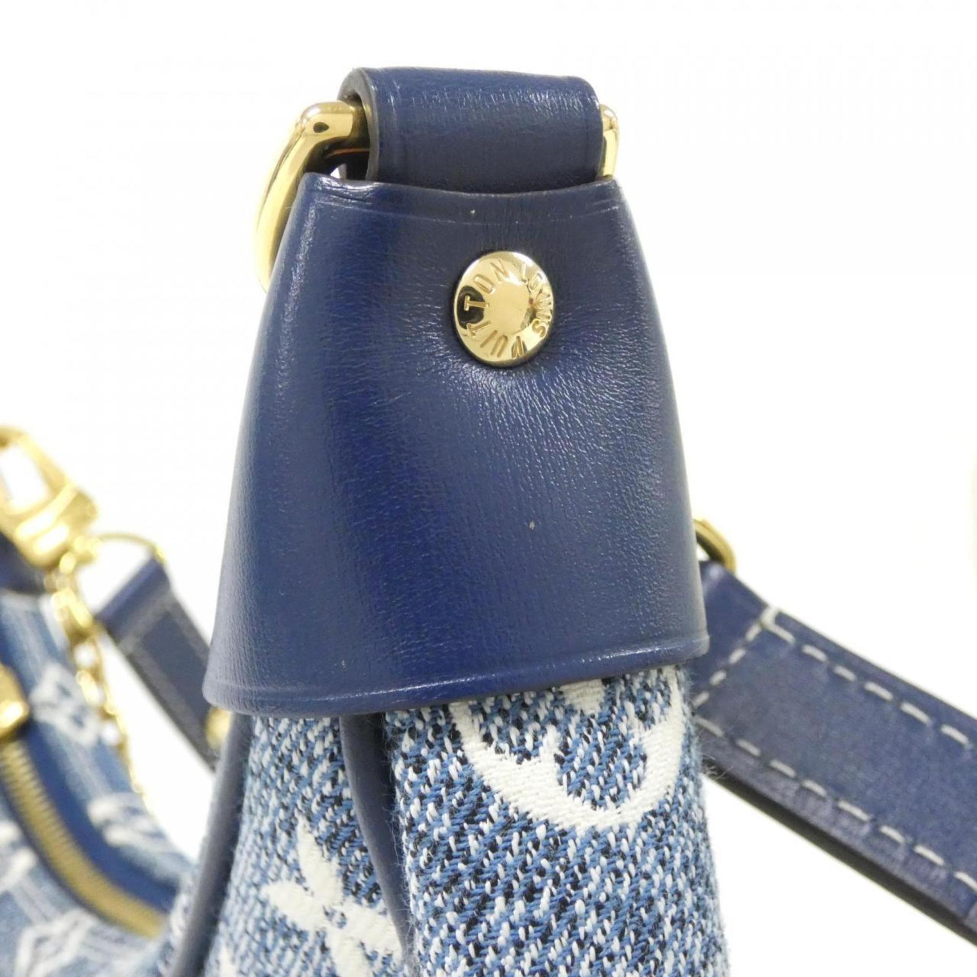 Louis Vuitton Navy Denim Shoulder Bag (Pre-Owned)