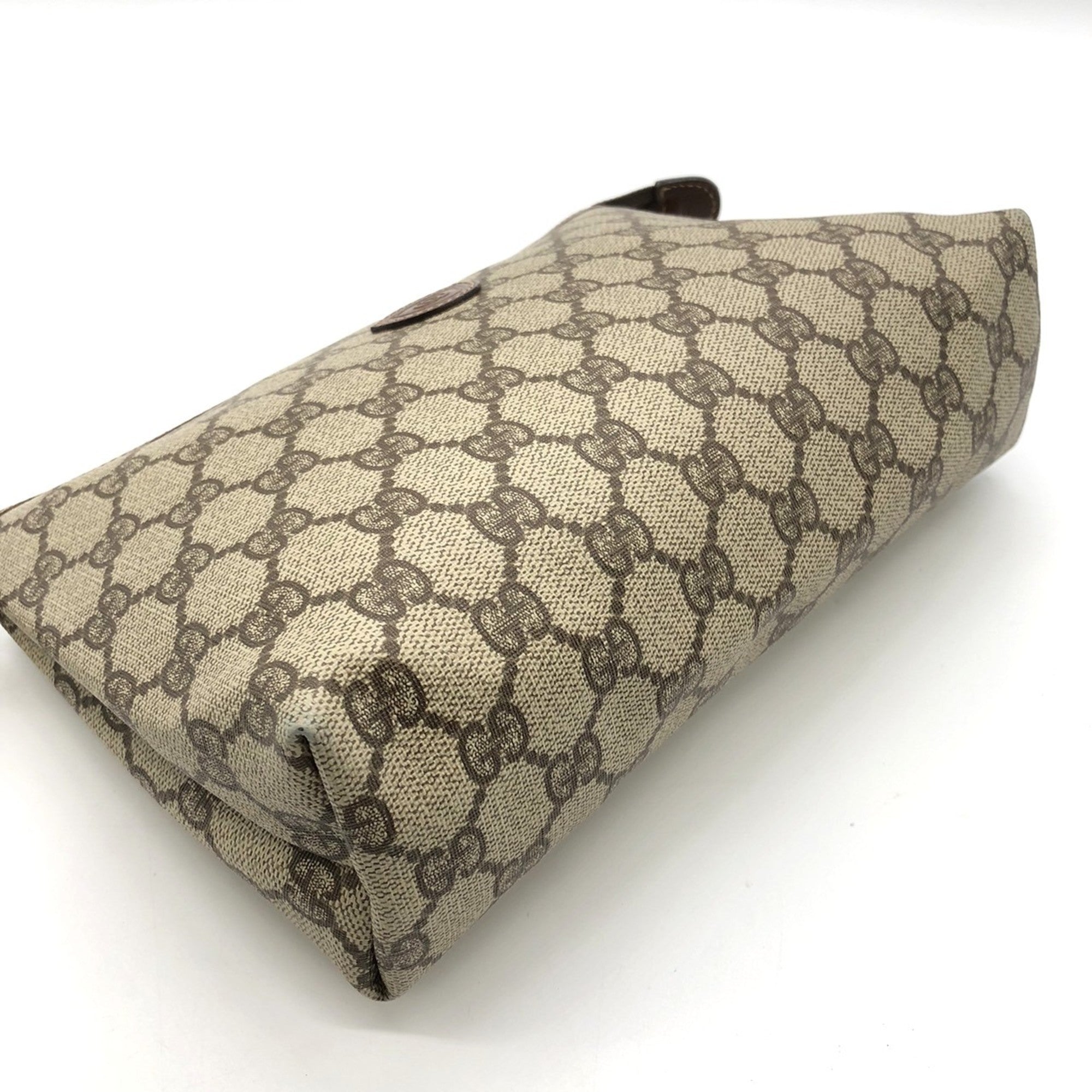 Interlocking G Patch Wristlet Messenger Bag GG Coated Canvas Small