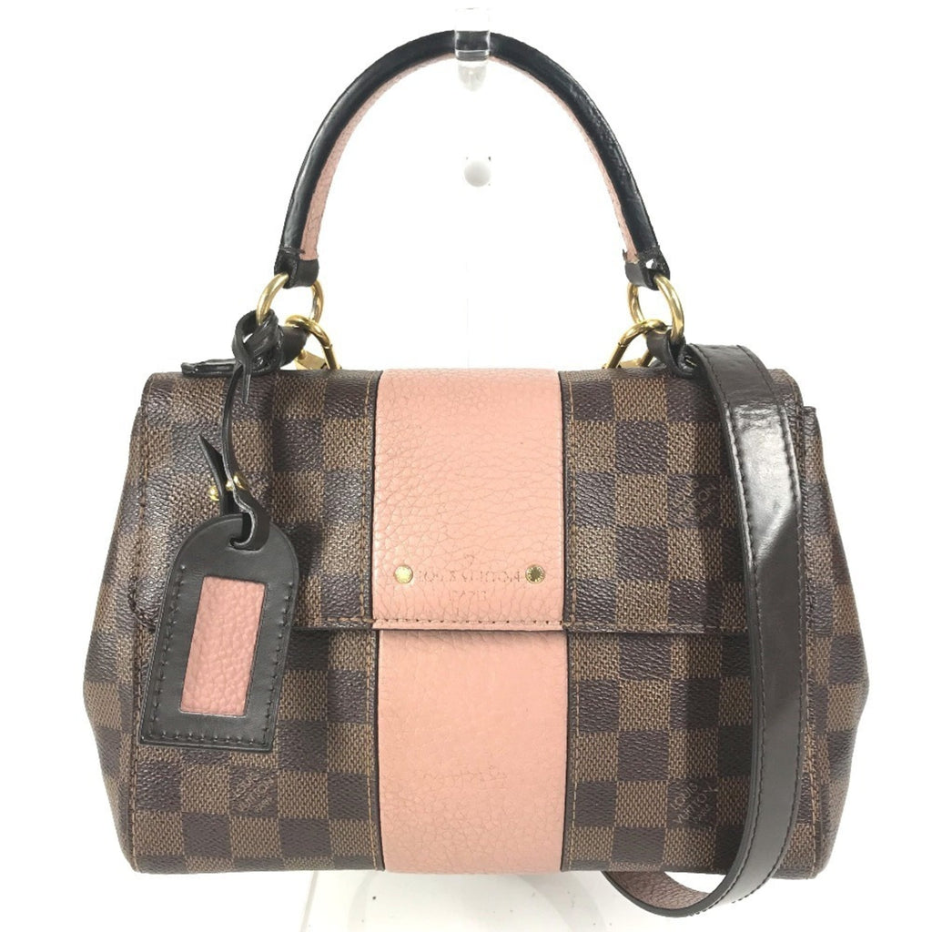 Louis Vuitton Damier Brown Pink Damier Canvas Handbag Shoulder Bag (Pre-Owned)