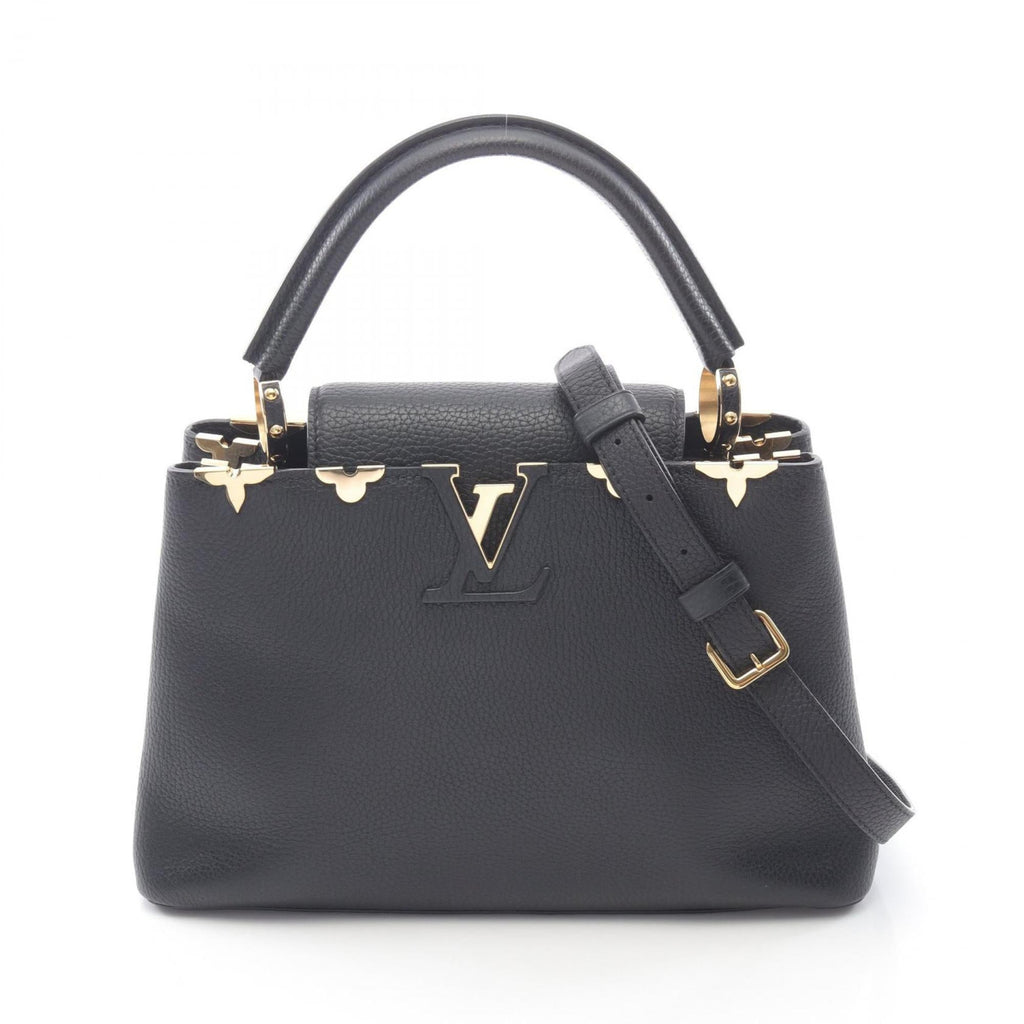 Louis Vuitton Black Leather Handbag (Pre-Owned)