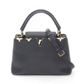 Louis Vuitton Black Leather Handbag (Pre-Owned)