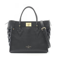 Louis Vuitton Black Leather Handbag (Pre-Owned)