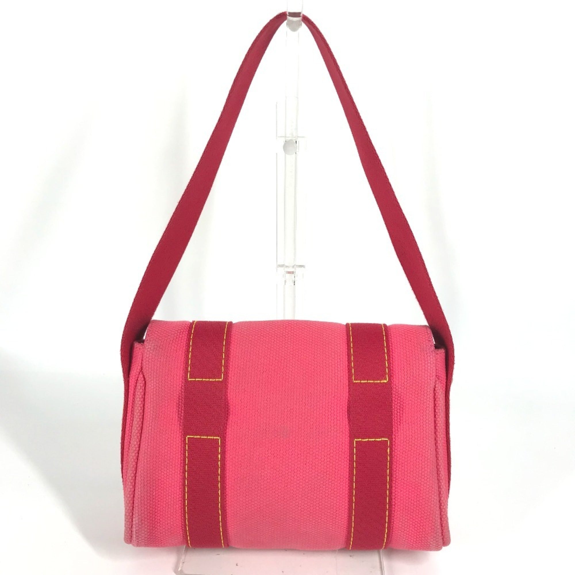 Louis Vuitton Pink Canvas Handbag Shoulder Bag (Pre-Owned)