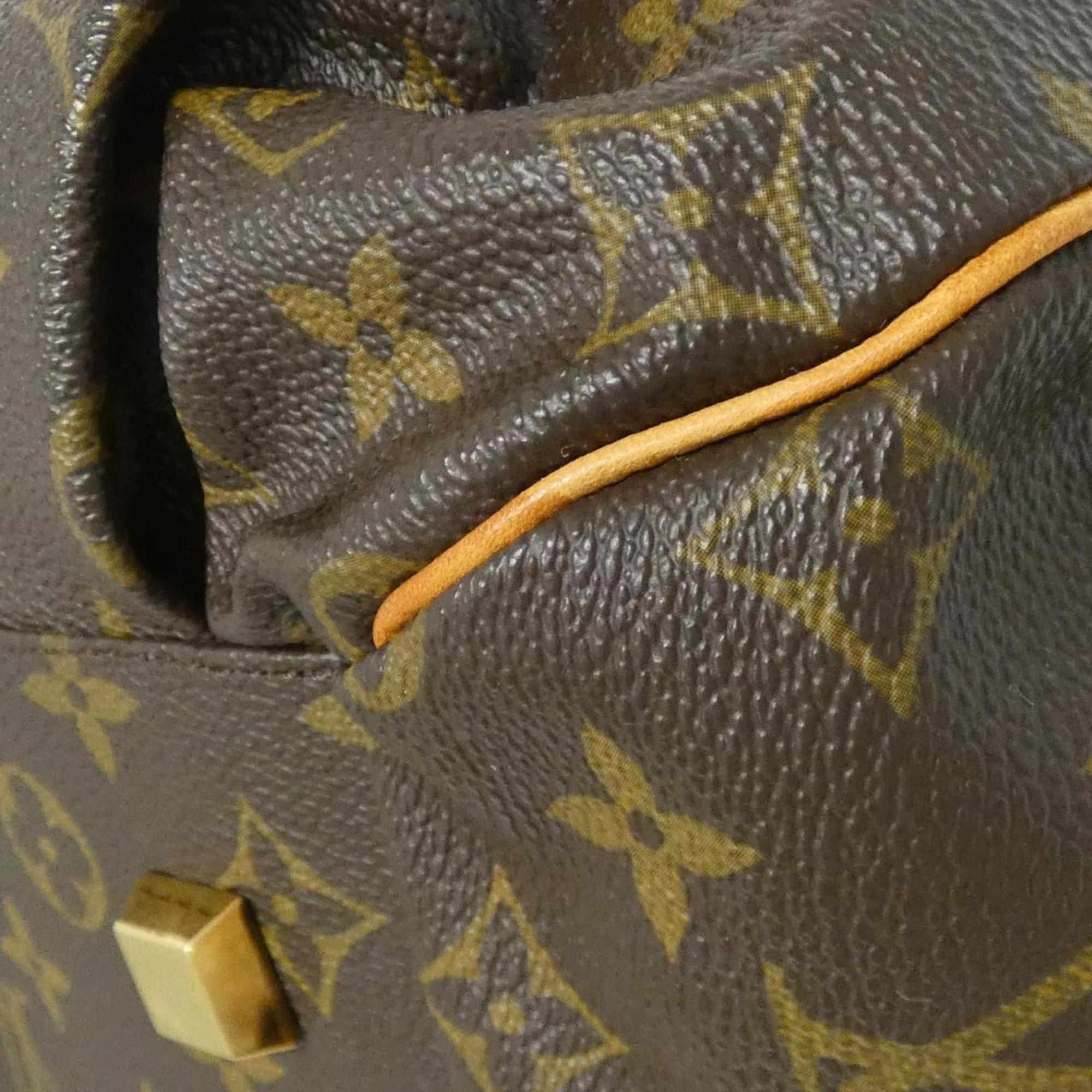 Louis Vuitton Monogram Marron Coated Canvas Handbag (Pre-Owned)