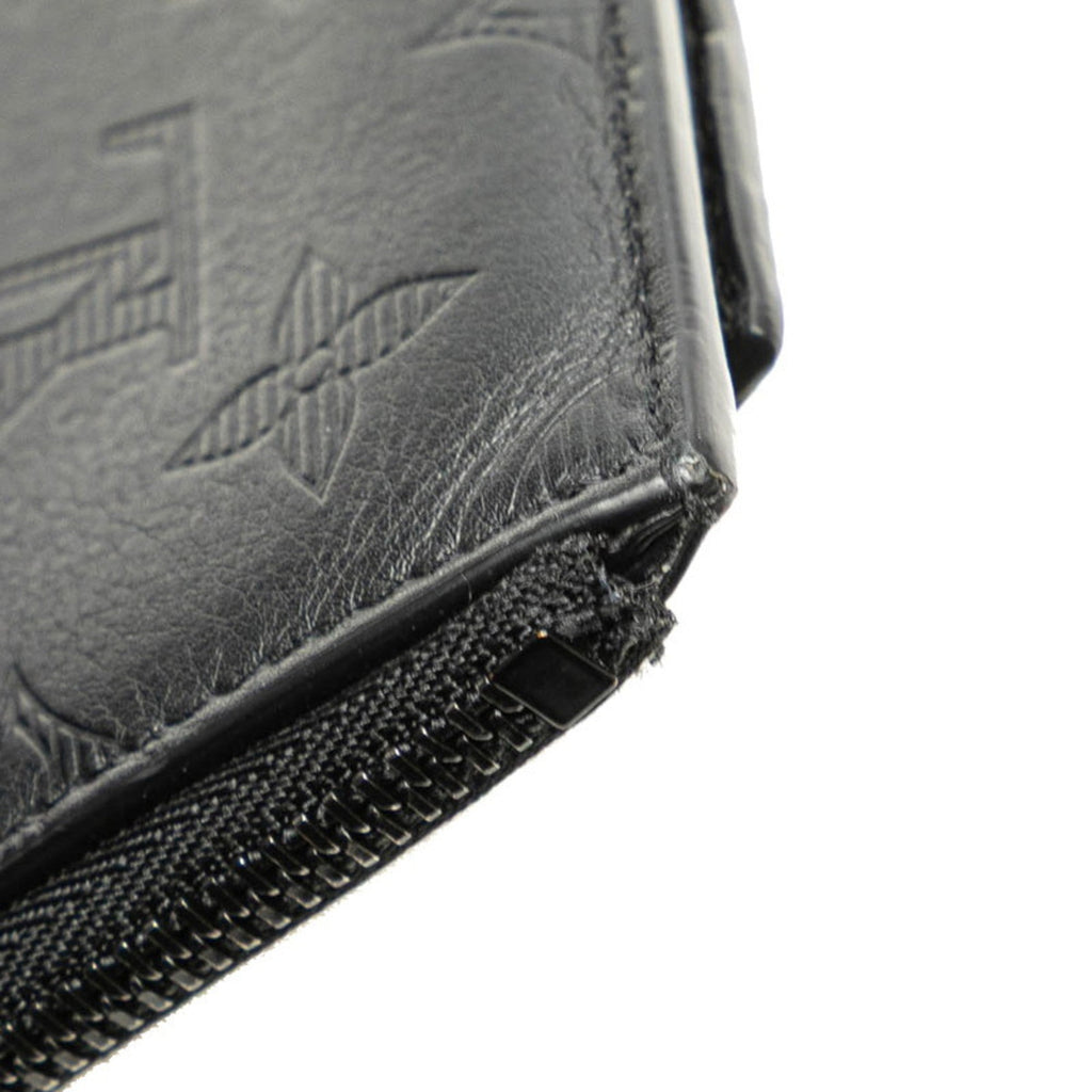 Louis Vuitton Black Noir Leather Coin Purse/Coin Case (Pre-Owned)