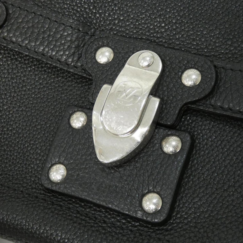 Louis Vuitton Black Leather Shoulder Bag (Pre-Owned)