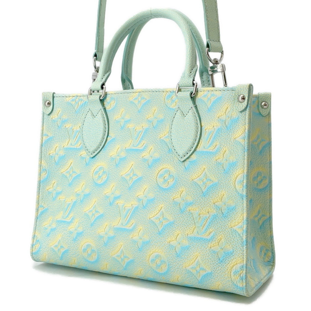 Louis Vuitton Blue Monogram Yellow Monogram Empreinte Handbag Shoulder Bag (Pre-Owned)