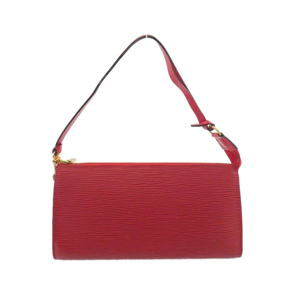 Louis Vuitton Red Color Leather Pochette Pouch (Pre-Owned)