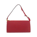 Louis Vuitton Red Color Leather Pochette Pouch (Pre-Owned)
