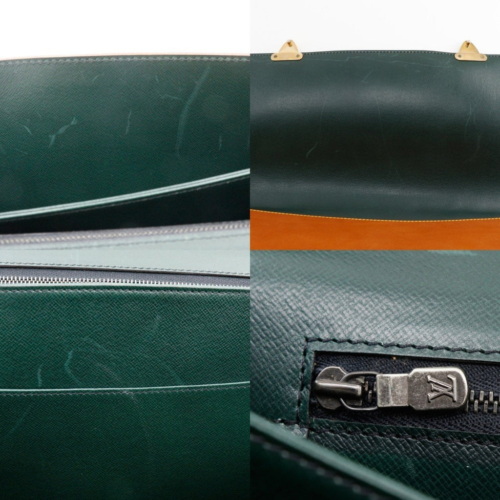 Louis Vuitton Brown Camel Nomade Leather Briefcase (Pre-Owned)