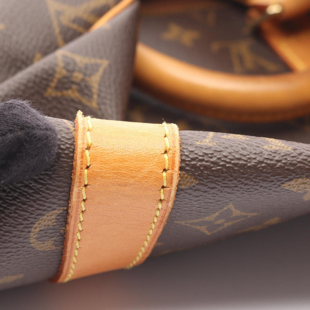 Louis Vuitton Brown Monogram Coated Canvas Leather Boston Bag (Pre-Owned)