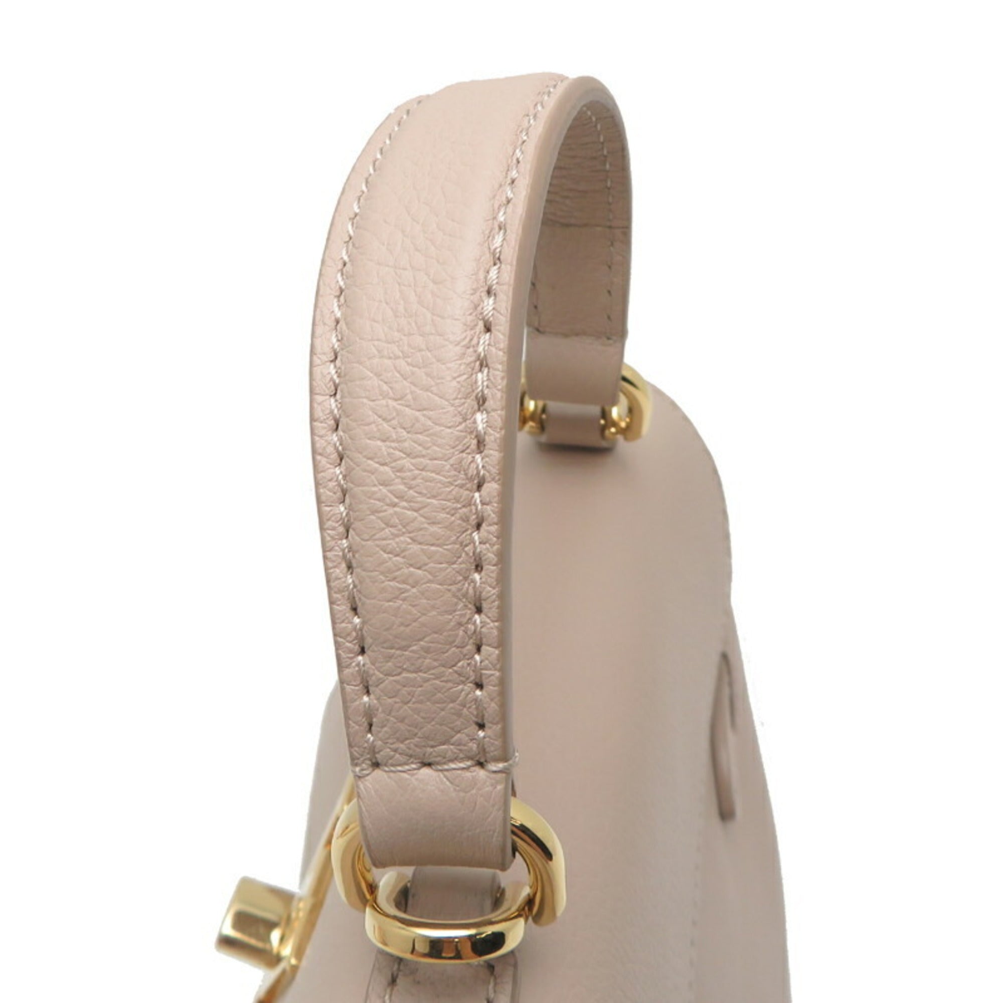 Louis Vuitton Galle Grayish Leather Handbag (Pre-Owned)