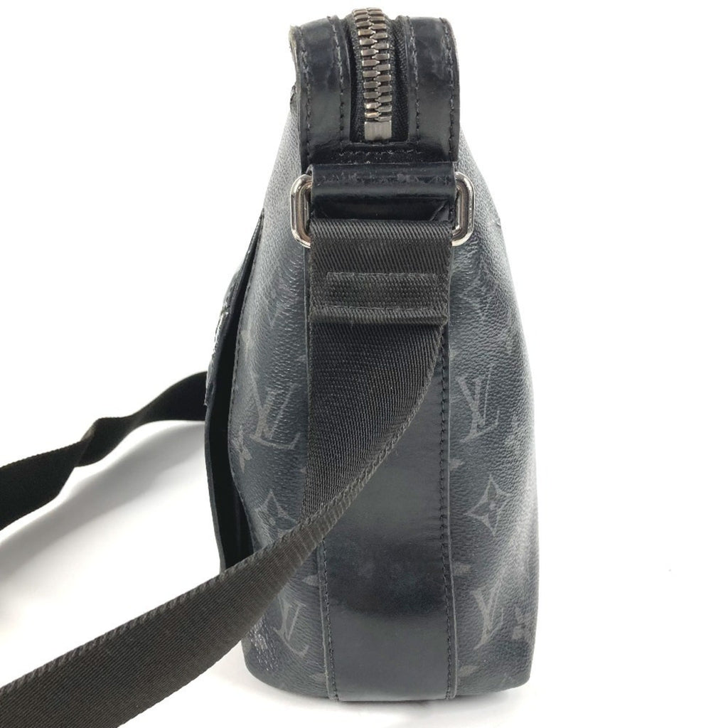 Louis Vuitton Black Monogram Eclipse Canvas Messenger Bag Shoulder Bag (Pre-Owned)