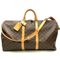 Louis Vuitton Monogram Brown Monogram Leather Boston Bag (Pre-Owned)