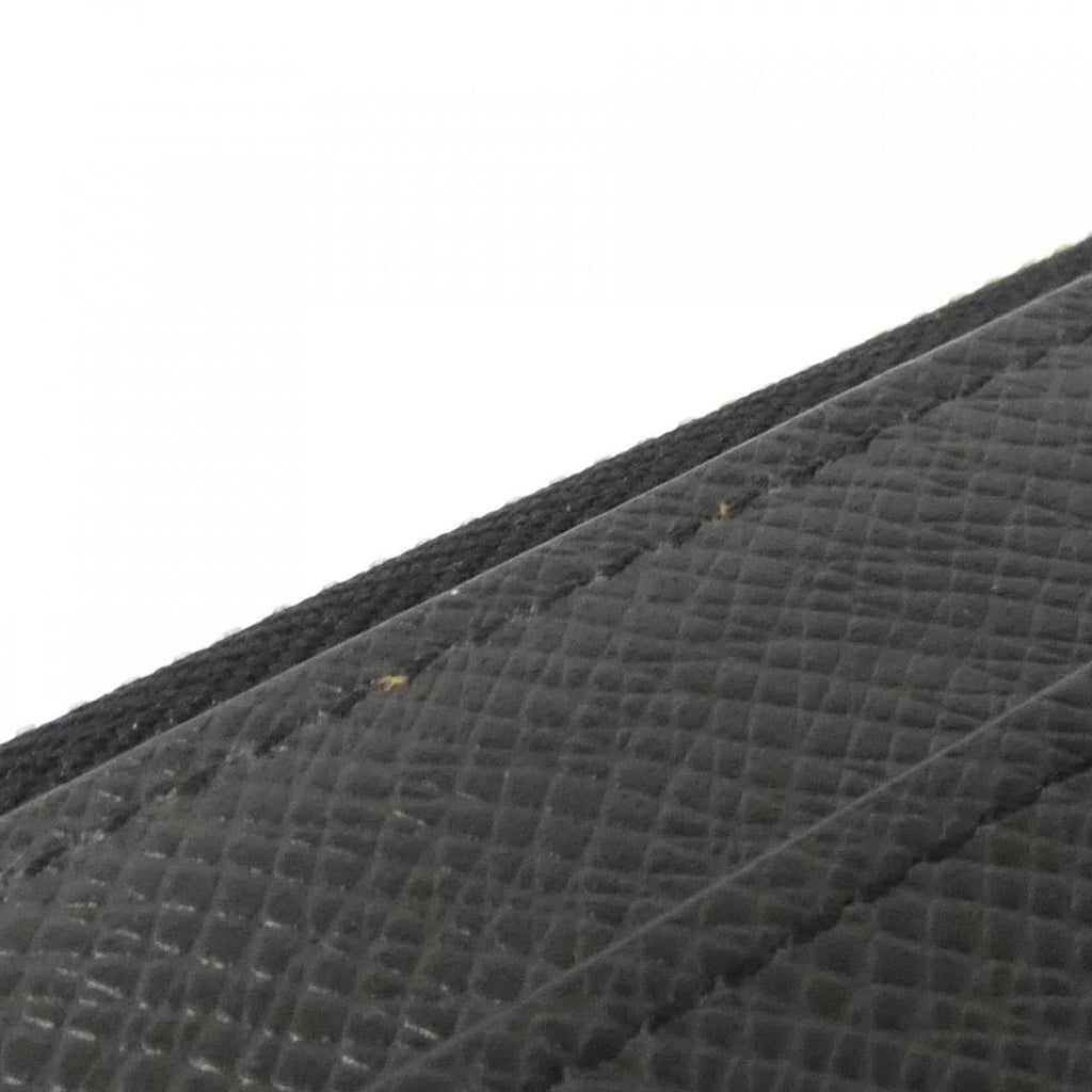 Louis Vuitton Black Taiga Leather Leather Long Wallet (Bi-Fold) (Pre-Owned)