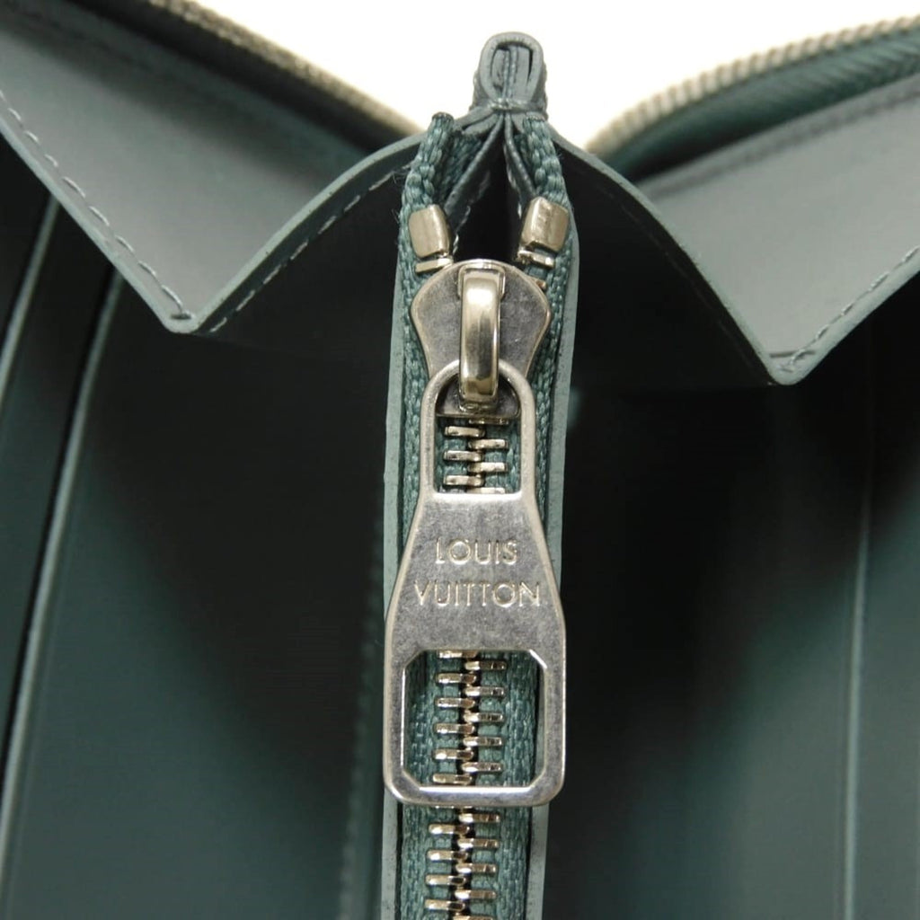 Louis Vuitton Green Leather Long Wallet (Bi-Fold) (Pre-Owned)