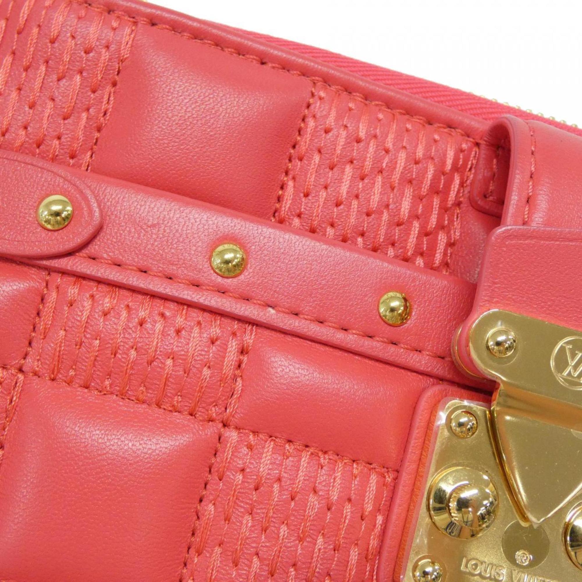 Louis Vuitton Rose Leather Pochette Shoulder Bag (Pre-Owned)