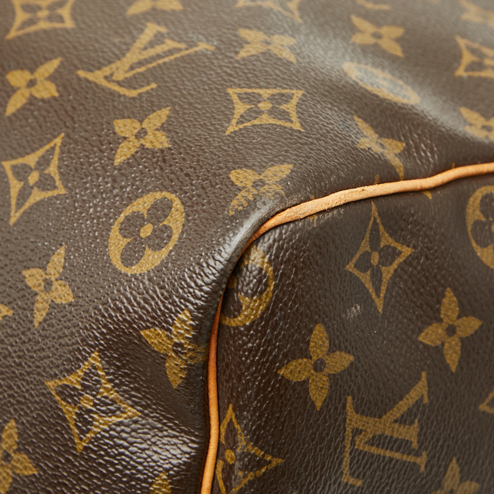 Louis Vuitton Monogram Brown Pvc Leather Boston Bag Shoulder Bag (Pre-Owned)