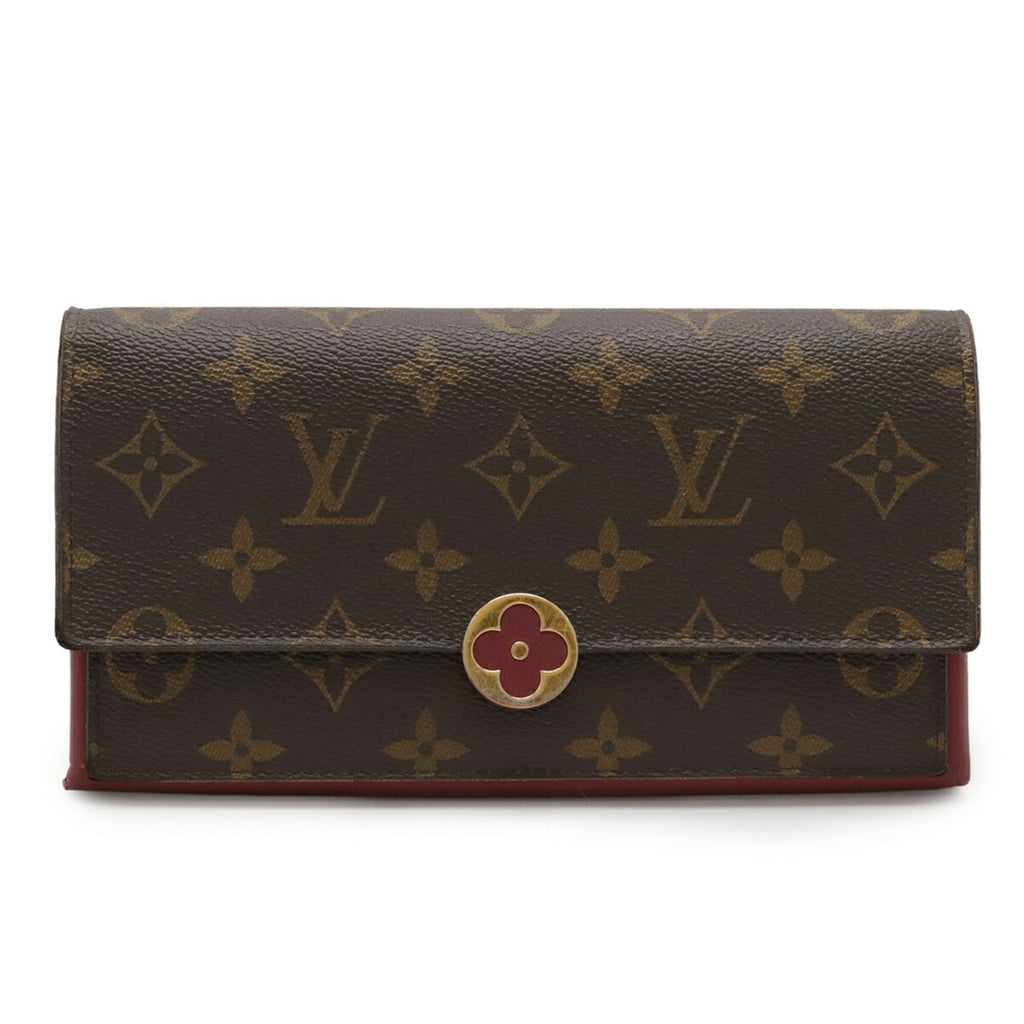 Louis Vuitton Monogram Fuchsia Monogram Long Wallet (Bi-Fold) (Pre-Owned)