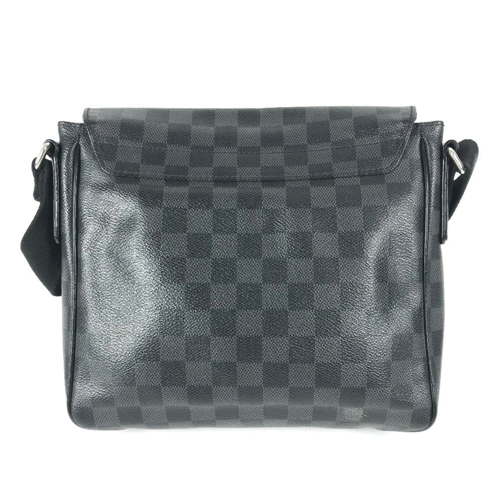 Louis Vuitton Black Damier Graphite Messenger Bag Shoulder Bag (Pre-Owned)