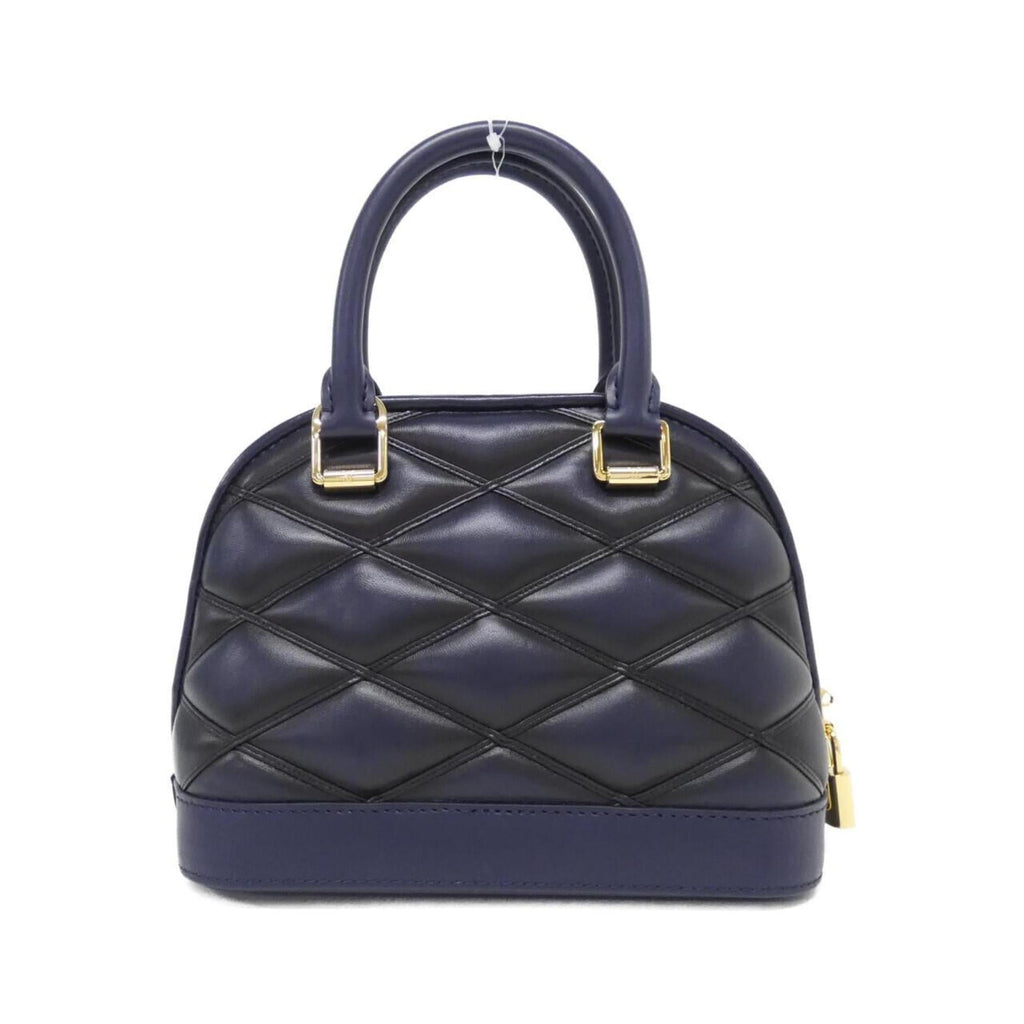 Louis Vuitton Navy Leather Handbag (Pre-Owned)