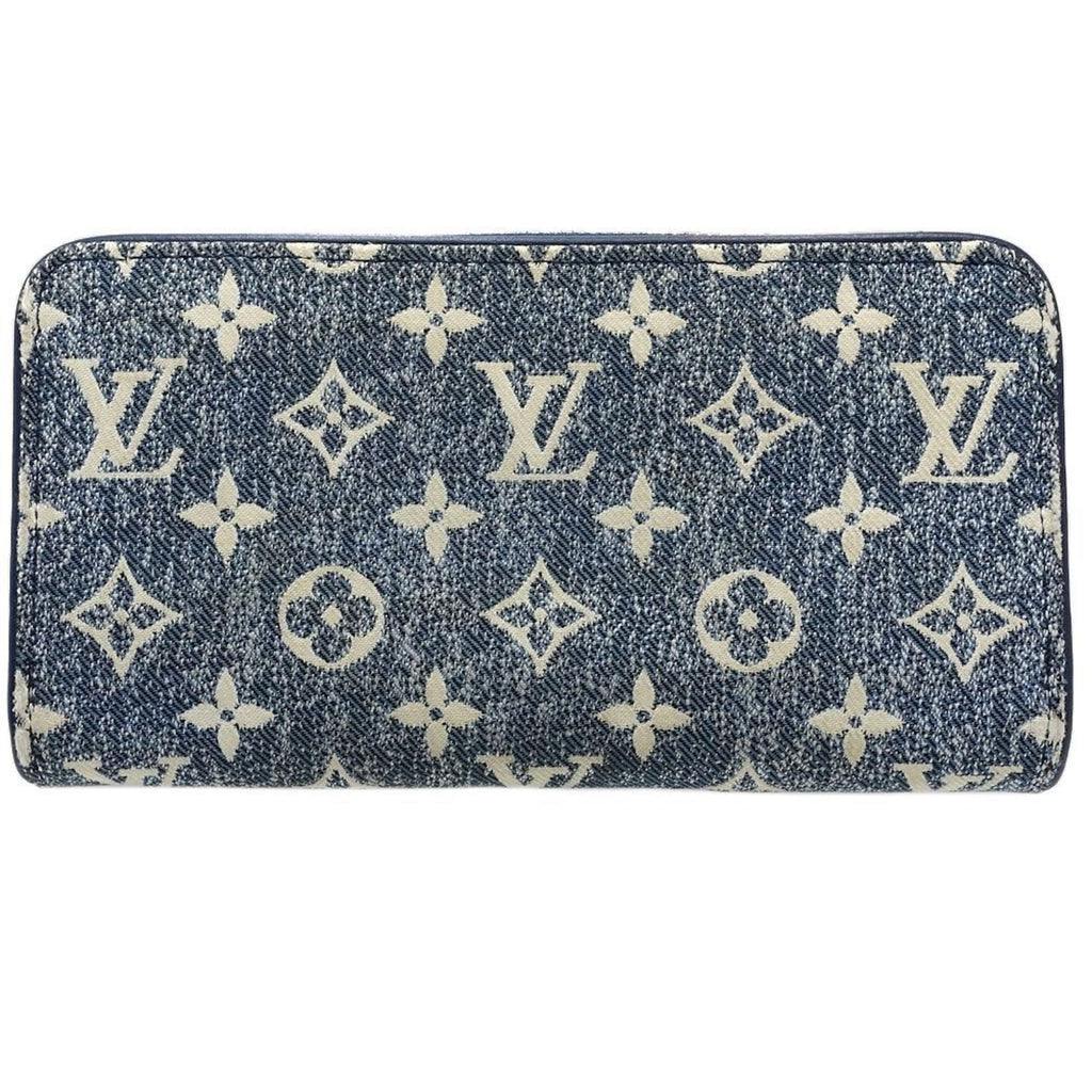Louis Vuitton Monogram Blue Canvas Long Wallet (Bi-Fold) (Pre-Owned)