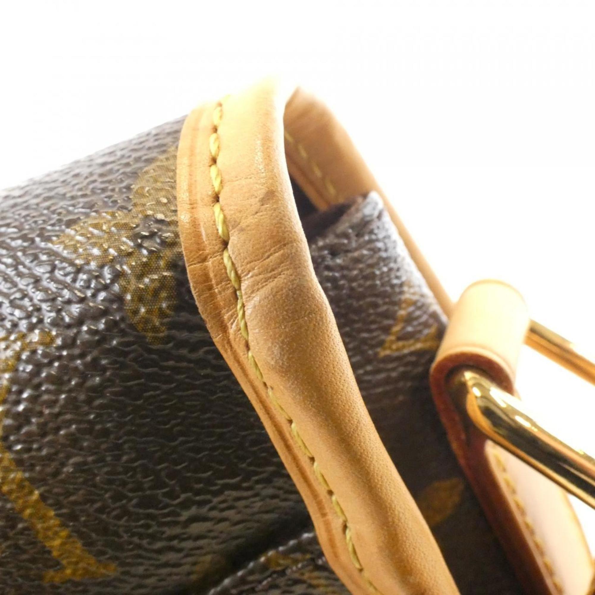 Louis Vuitton Marron Coated Canvas Shoulder Bag (Pre-Owned)