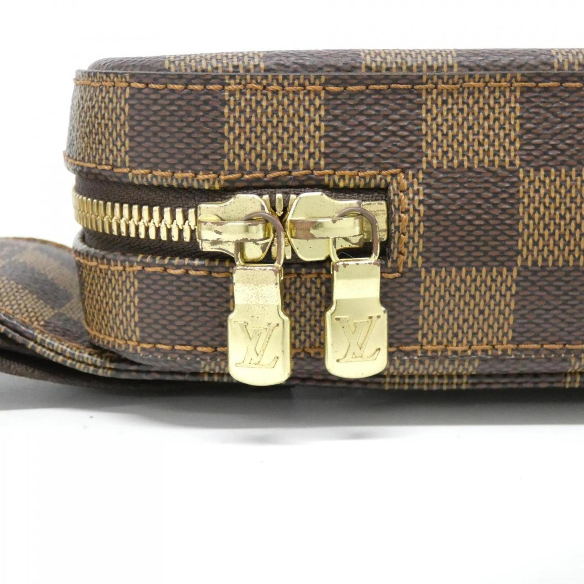 Louis Vuitton Ebene Coated Canvas Shoulder Bag (Pre-Owned)