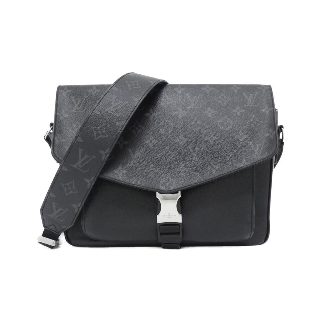 Louis Vuitton Black Coated Canvas Leather Shoulder Bag (Pre-Owned)