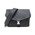 Louis Vuitton Black Coated Canvas Leather Shoulder Bag (Pre-Owned)