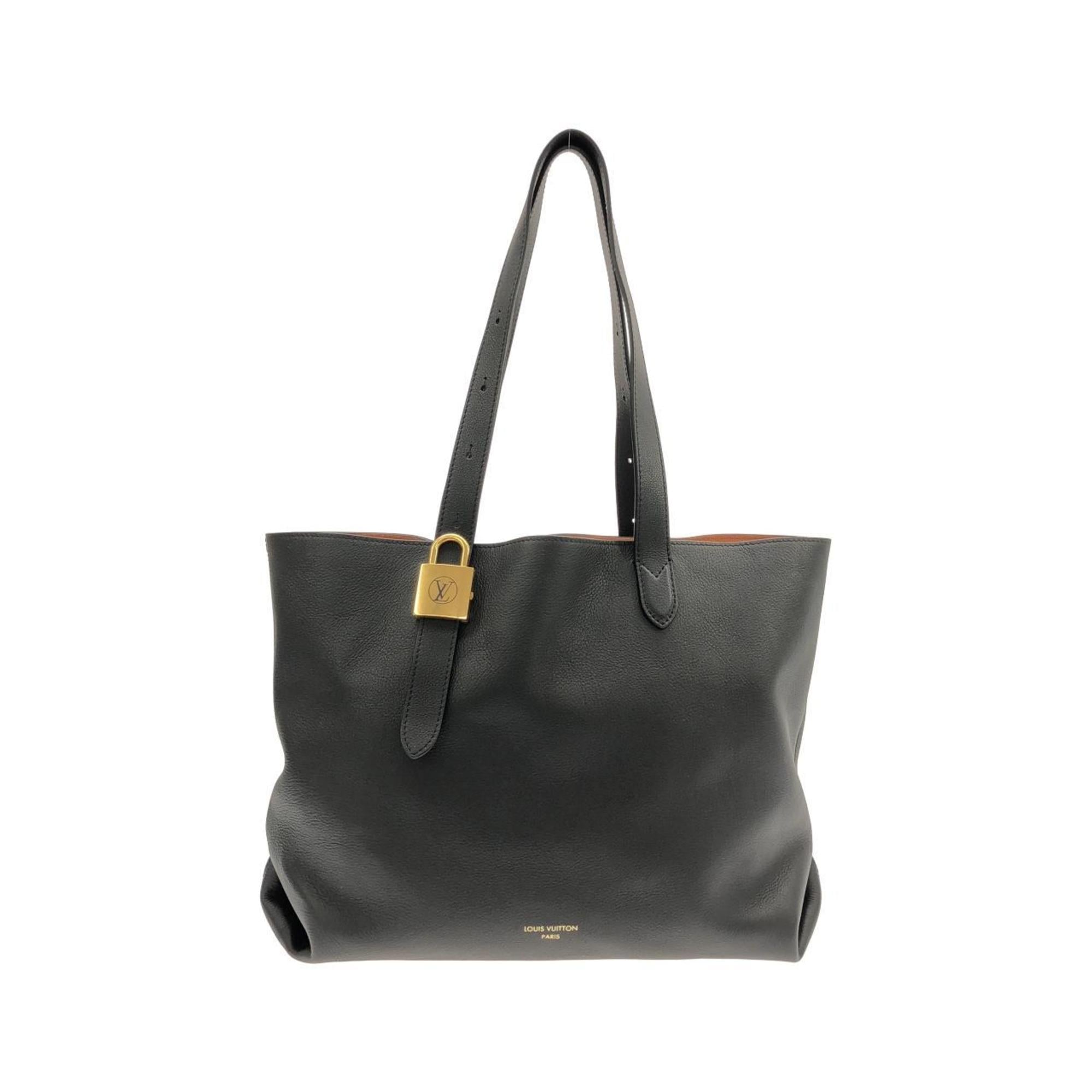 Louis Vuitton Black Leather Handbag (Pre-Owned)