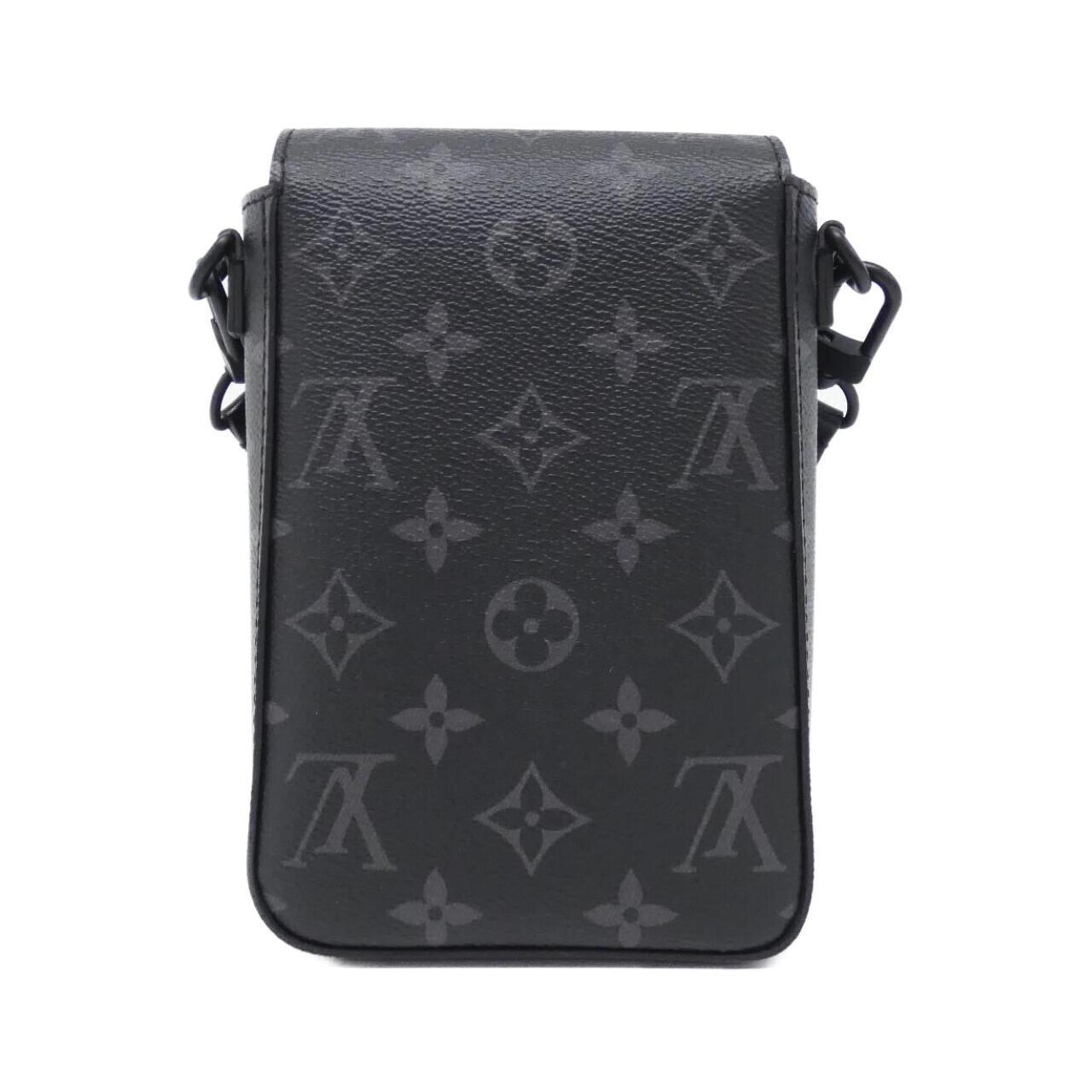 Louis Vuitton Monogram Eclipse Black Coated Canvas Shoulder Bag (Pre-Owned)