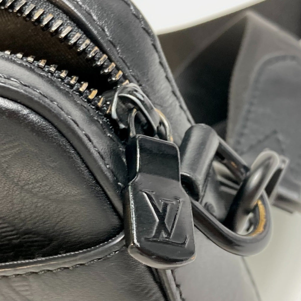 Louis Vuitton Black Monogram Shadow Shoulder Bag Sling Bag (Pre-Owned)