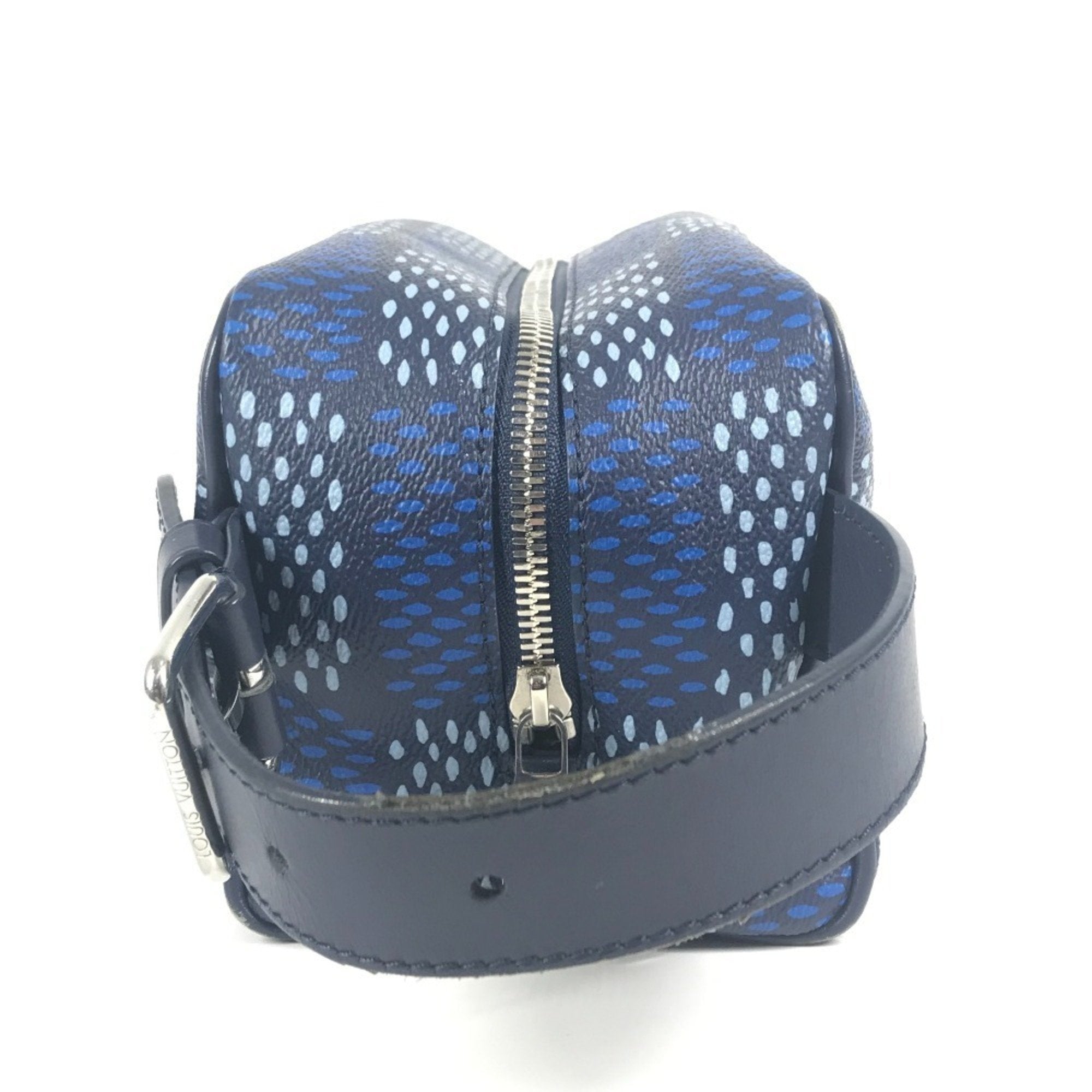 Louis Vuitton Blue Damier Canvas Clutch Bag (Pre-Owned)